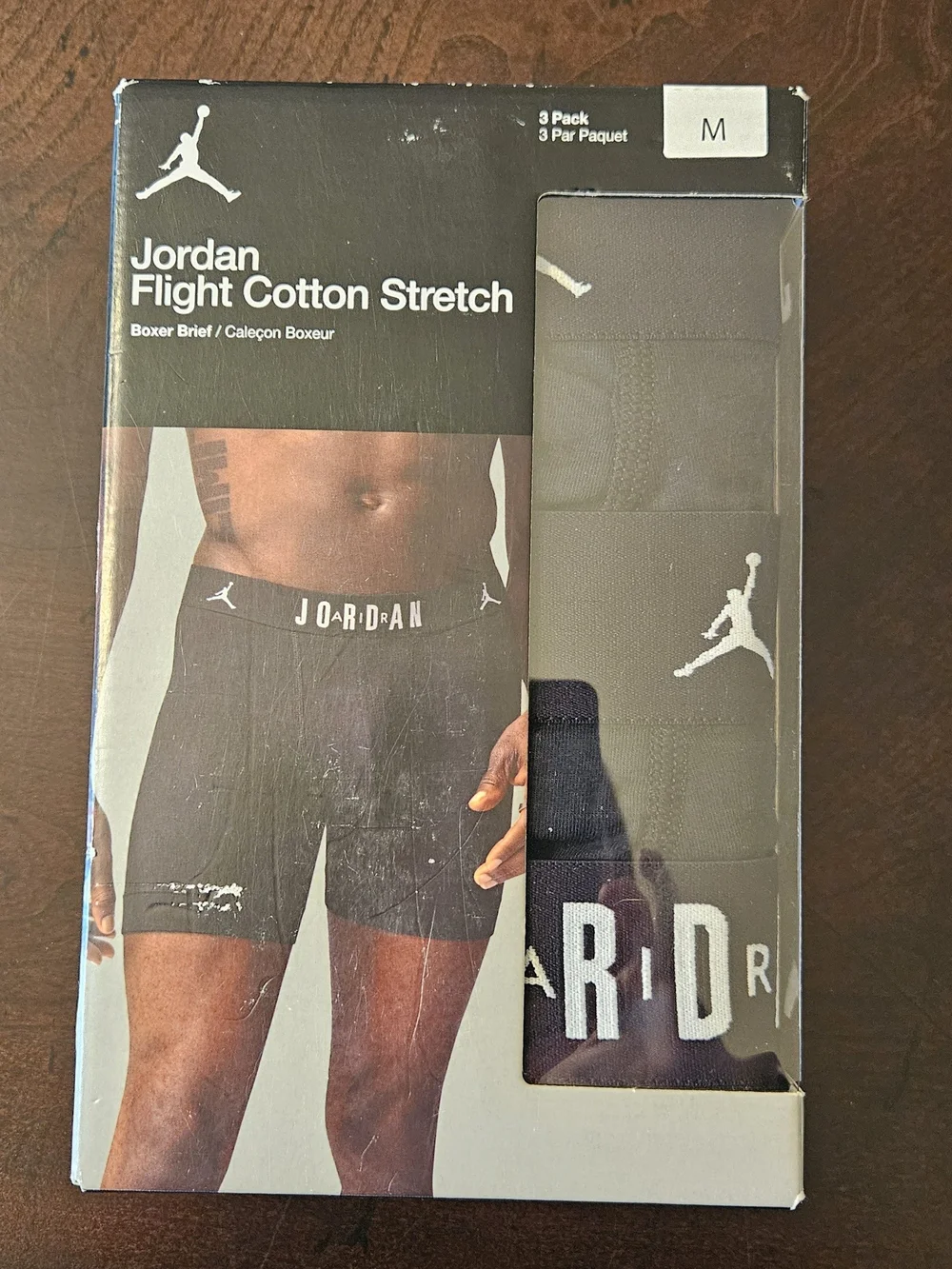 Jordan Flight Cotton Stretch Boxer Briefs - Black